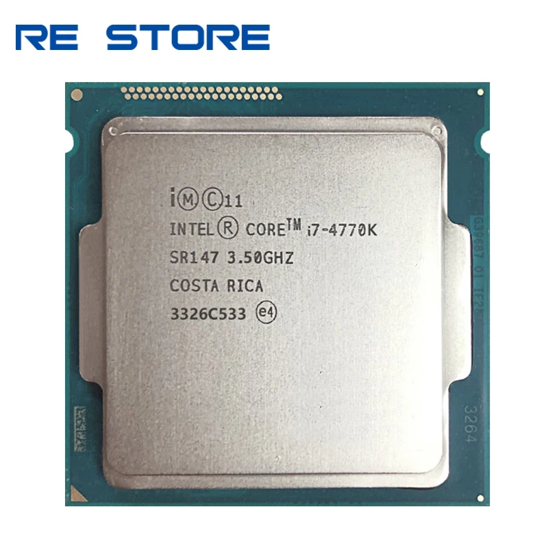 Go! Used Intel Core i7 4770K SR147 3.5GHz Quad-Core CPU Desktop LGA 1150 Processor