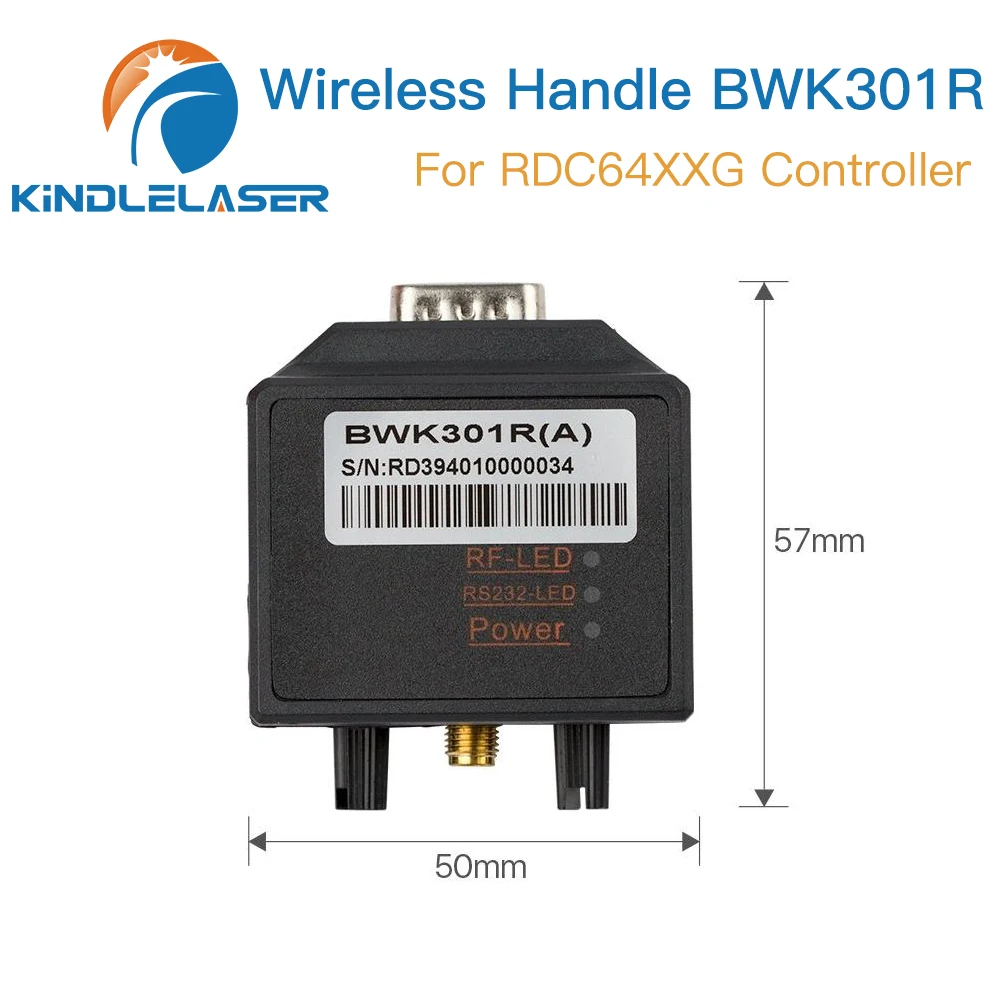 Imagem -03 - Kindlelaser Ruida Punho de Operação sem Fio Bwk301r Bwk301t para Rdc6442g Rdc6442s Rdc6432g Co2 Controlador do Laser