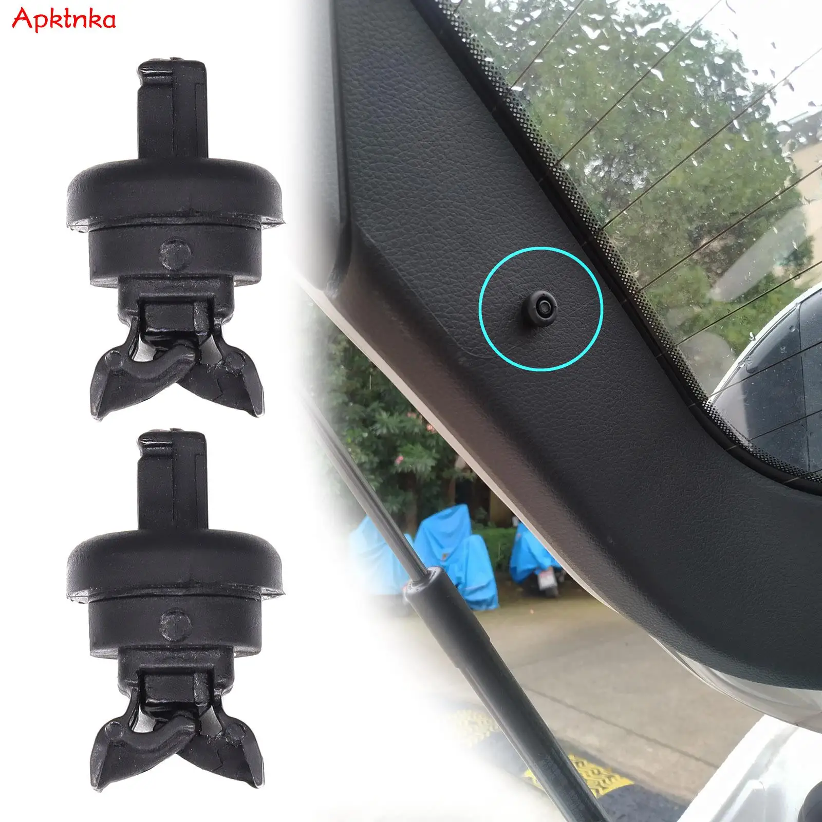 Apktnka 2x For Citroen C4 B7 DS4 DS5 Parcel Shelf String Cord Hanger Clips Bracket Retainer Holder Pegs Pins 1606854680