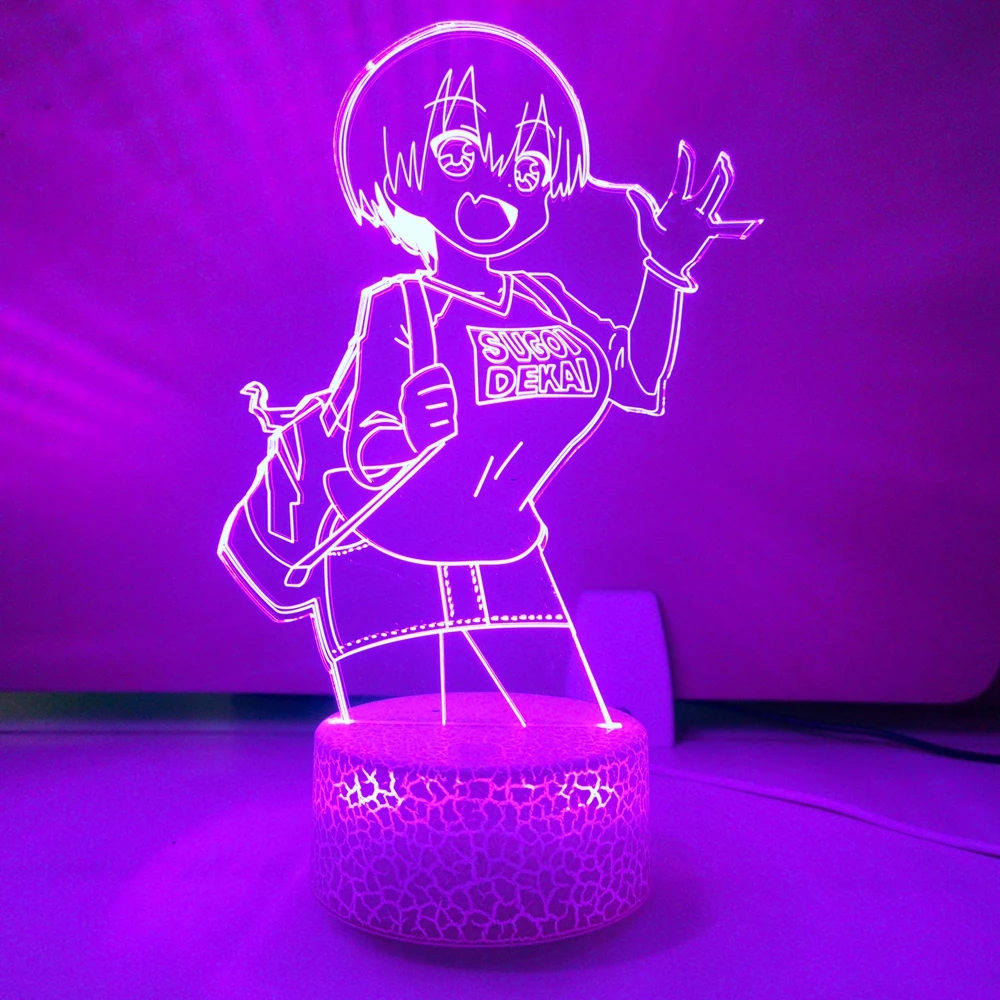 

Anime Led 3d Lamp Uzaki Chan Wants To Hang Out Nightlight for Bedroom Decor Led Night Light kid Birthday Gift Waifu Manga Light