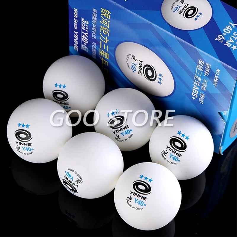 YINHE 3-Star Y40+ H40+ Table Tennis Balls (3 Star, New Material 3-Star Seamed ABS Balls) Plastic Poly Ping Pong Balls