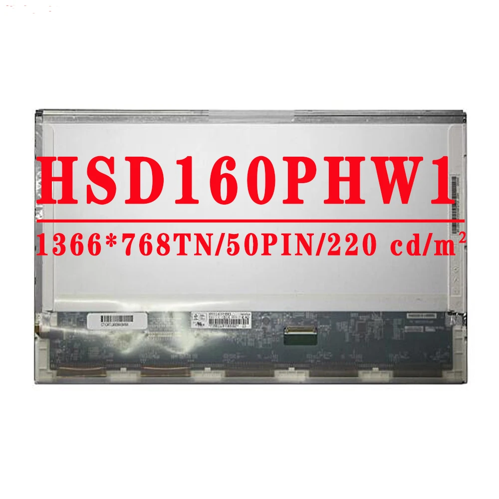 

HSD160PHW1 16.0 Inch 1366x768 50pins LVDS LCD For ASUS N61 N61vg N61JV HP DV6 CQ61 K61ic Laptop LCD LED Screen Display matrix