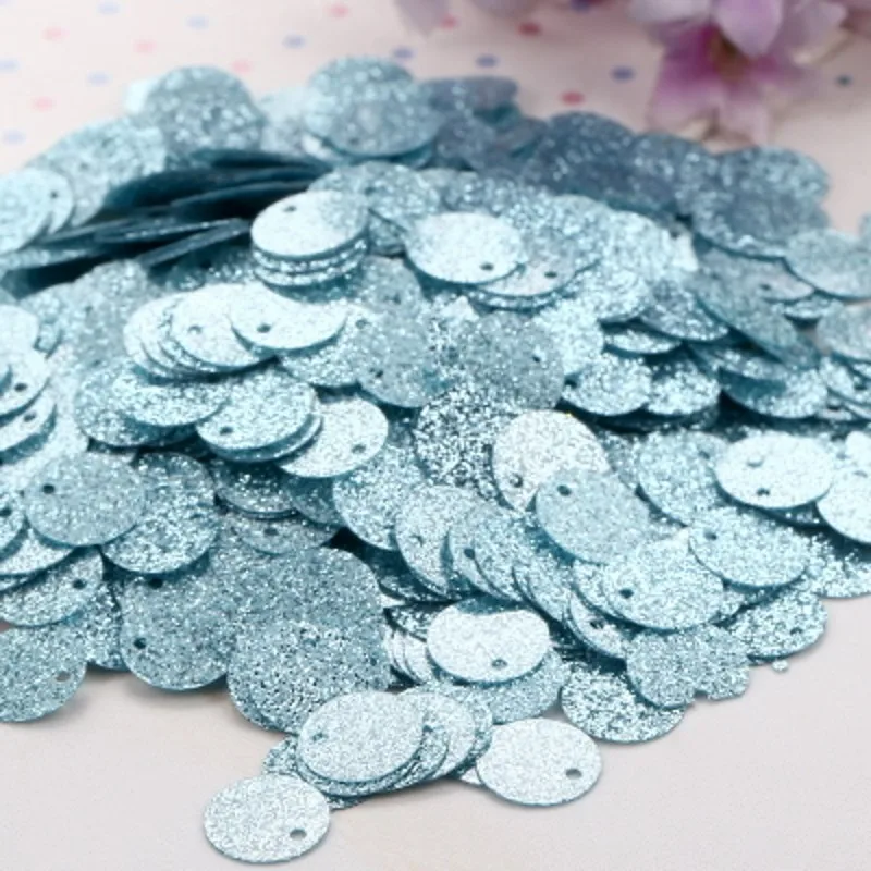 6mm 10mm 20mm Glitter Sequins Flat Round PVC Sequins with Flash Powder paillettes For Craft lentejuelas para manualidades 10g