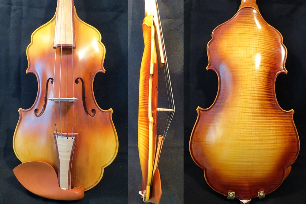 Unique design baroque style no rib violin 4/4, clear and melodious #14629