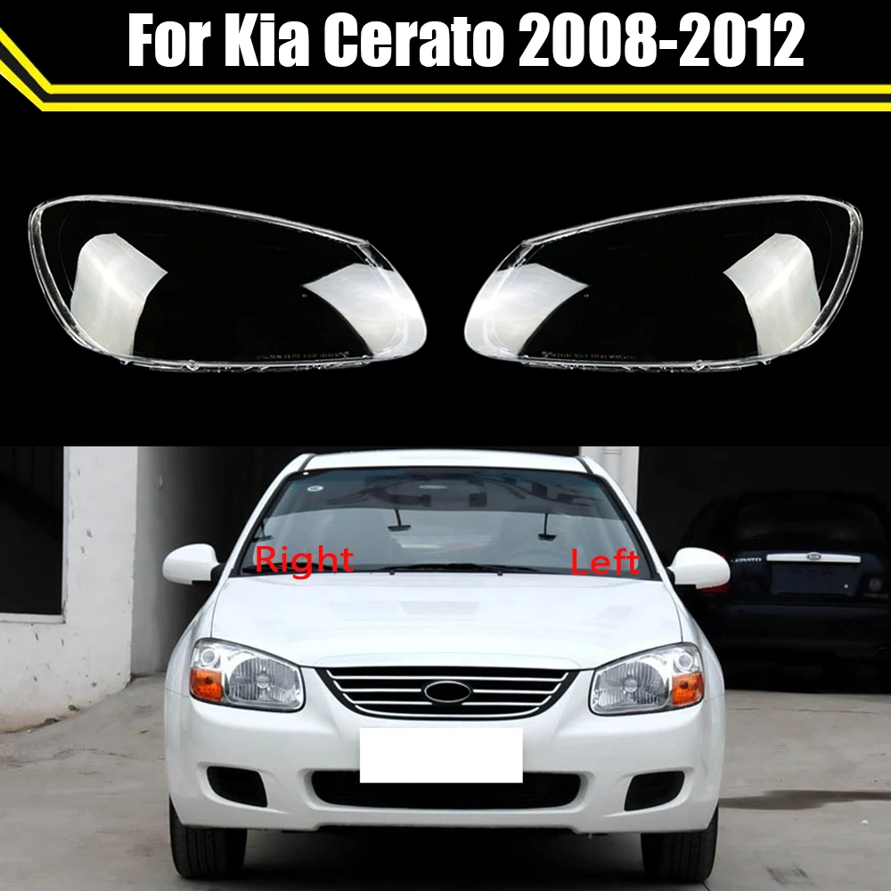 

For Kia Cerato 2008 2009 2010 2011 2012 Car Headlight Glass Headlamps Transparent Lampshade Lamp Shell Headlight Cover Lens