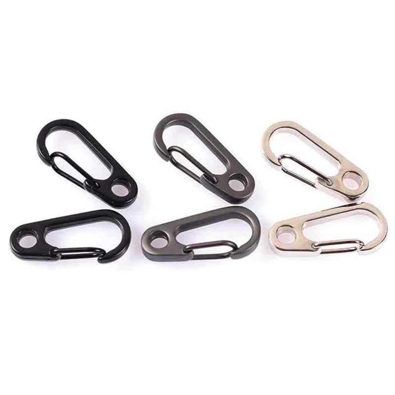 1PCS EDC Metal Carabiner Keychain Camp Snap Clip Hook Keychain Key Holder Hooks for Key Camping Climbing Survive Tool