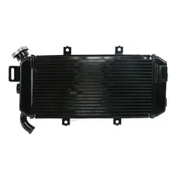 Motorcycle Aluminum Radiator Cooler For KAWASAKI ER6N ER-6F NINJA 650R 2006-2008 2007 Black