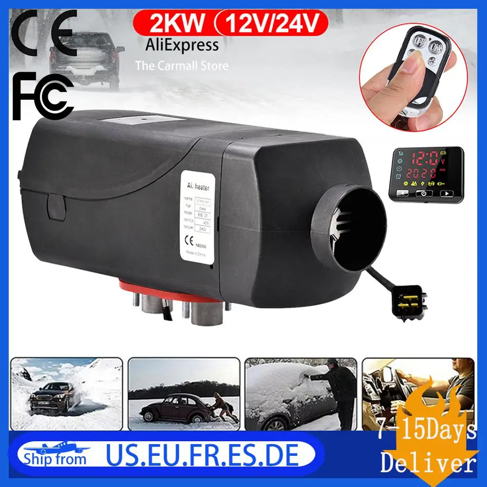 

12V/24V 2KW Car Diesels Air Parking Heater Compact Air Parking Heater Kit Universal For RV Motorhome Trailer Car Parking Heater