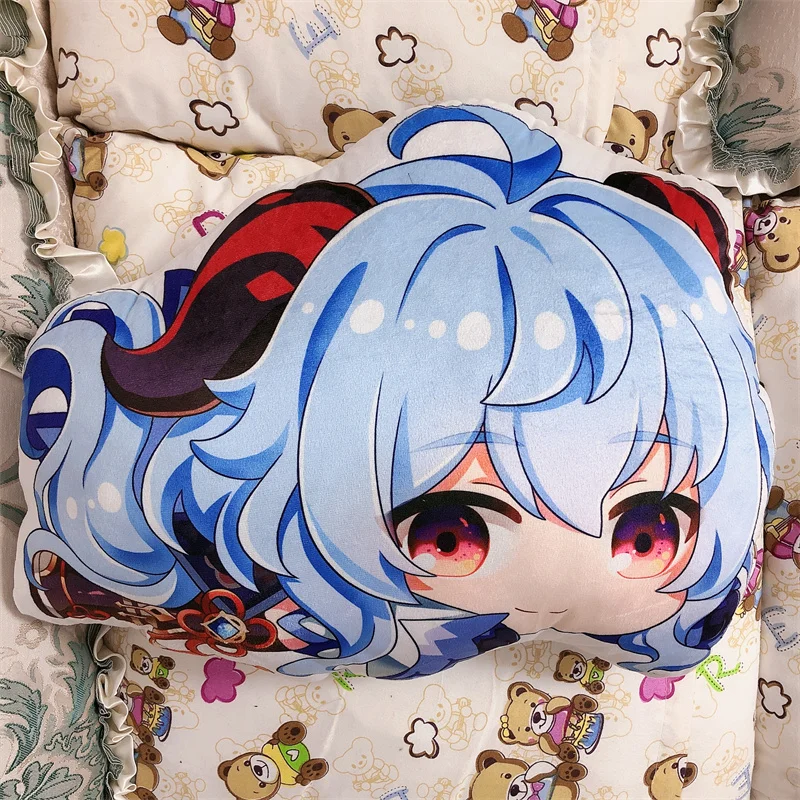 Anime Genshin Impact Ganyu Plush Pillow Doll Dakimakura  Kawaii Cartoon Cosplay Accessories