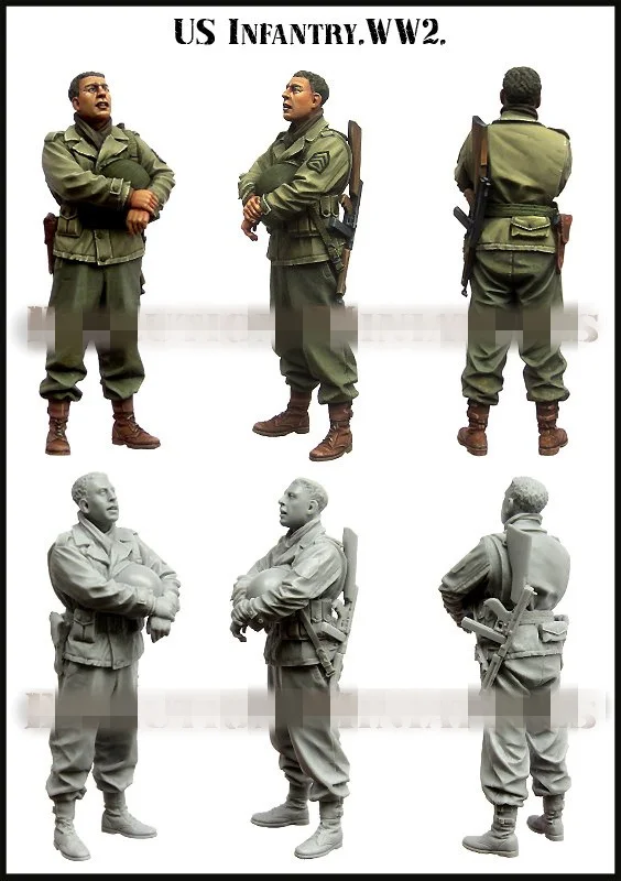 1/35 Resin Figure Model kits 1 Figures Unassambled Unpainted GK kits 386