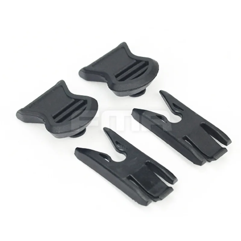 Clips giratorios con correa para gafas, montaje de riel para casco de 19mm de ancho