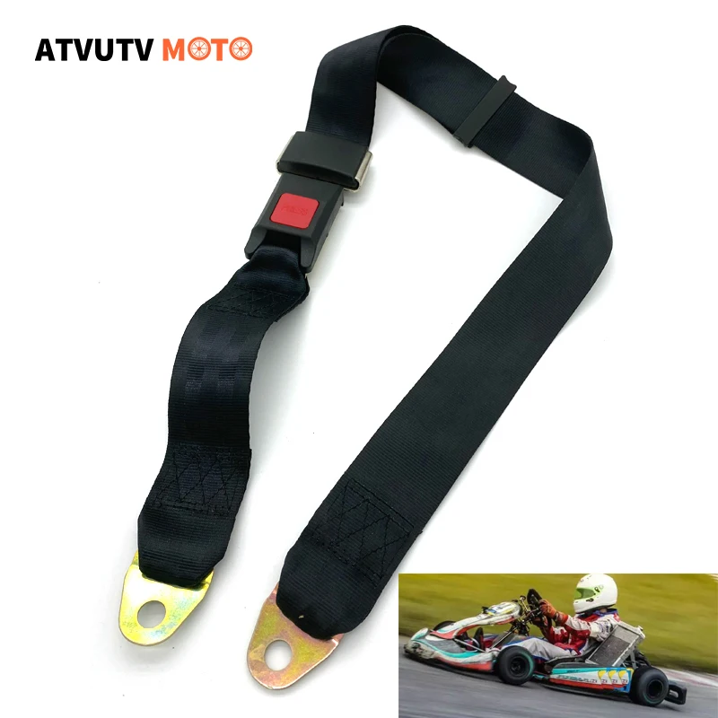 Universal 2 Point 1.2m Safety Adjustable Seat Belt For Car Truck Lap Belt Strap Tool Go Kart