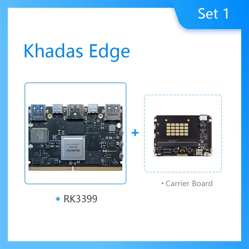 

Khadas Edge Max with 128GB EMMC 5.1 RK3399 Soc Single Board Computer