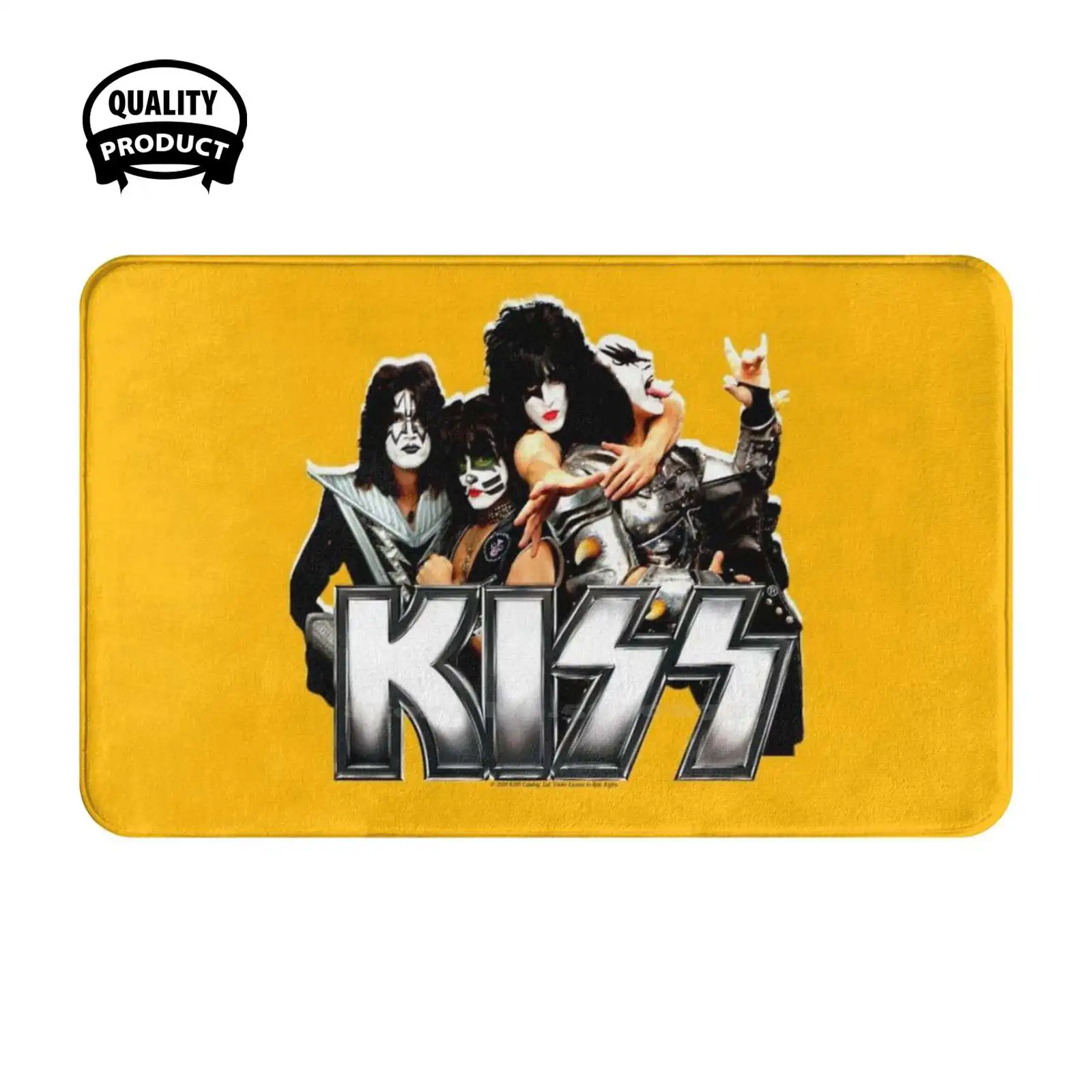 Kiss Band Classic T Shirts Soft Cushion Home Carpet Door Mat Car Rug Kiss Fan Art Kiss Band Kiss Music Kiss The Band Kiss