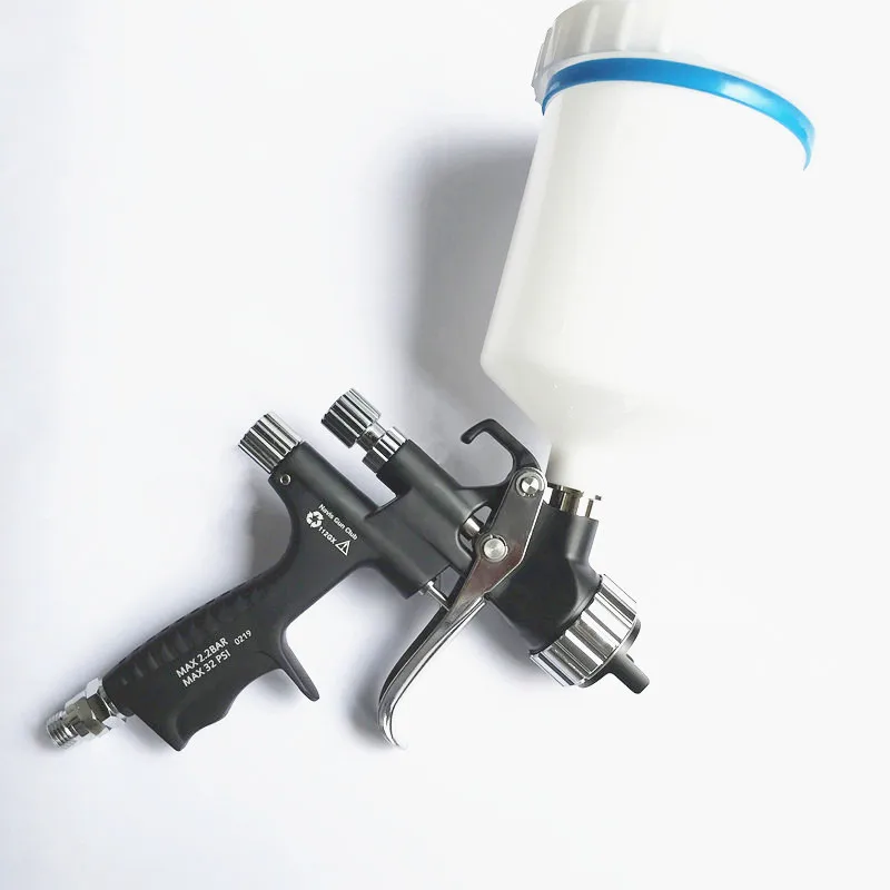 Black T-55P Spray Gun1.3/ 1.4 nozzle LVLP Pistol environmental protection spray gun w/t tank car paint repair spray Sprayer gun