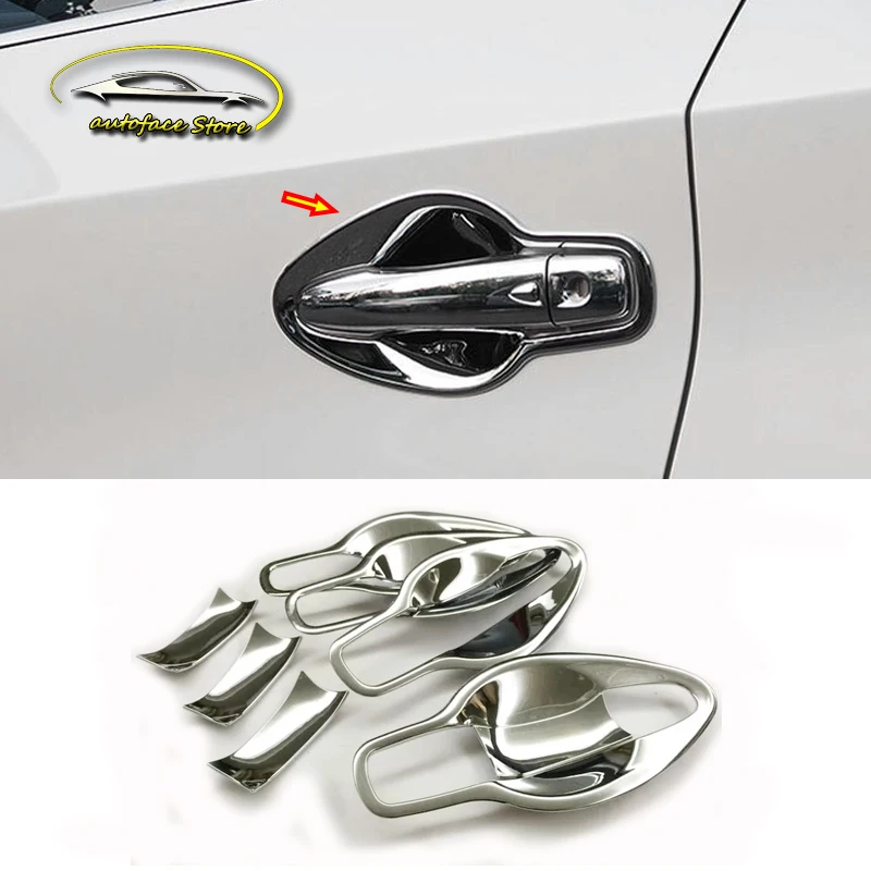 

ABS Chrome clossy For Nissan Murano 2015-2020 Car decoration Accessories Door Protector Handle Bowl Cover Trim Stickers Styling