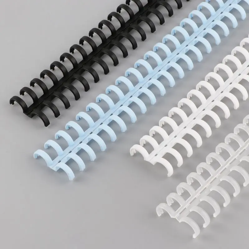 30 Lỗ Tròn Nhẫn Rời Lá Giấy Sách Sổ Lưu Album Ràng Buộc Nhựa Chất Kết Dính Xoắn Ốc Laptop Tiếp Liệu W91A