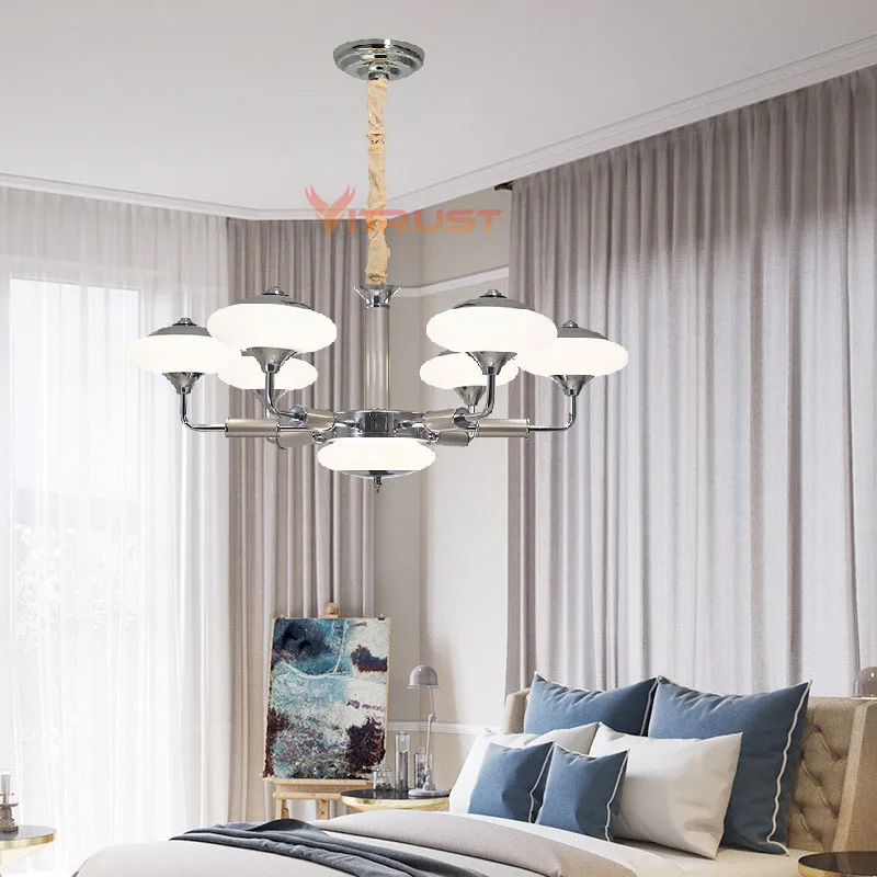 

Nordic LED Chandelier Lights Lamps Hanging Ceiling Round Lighting Fixtures Restaurant Dining Living Room Bedroom Modern Lamp