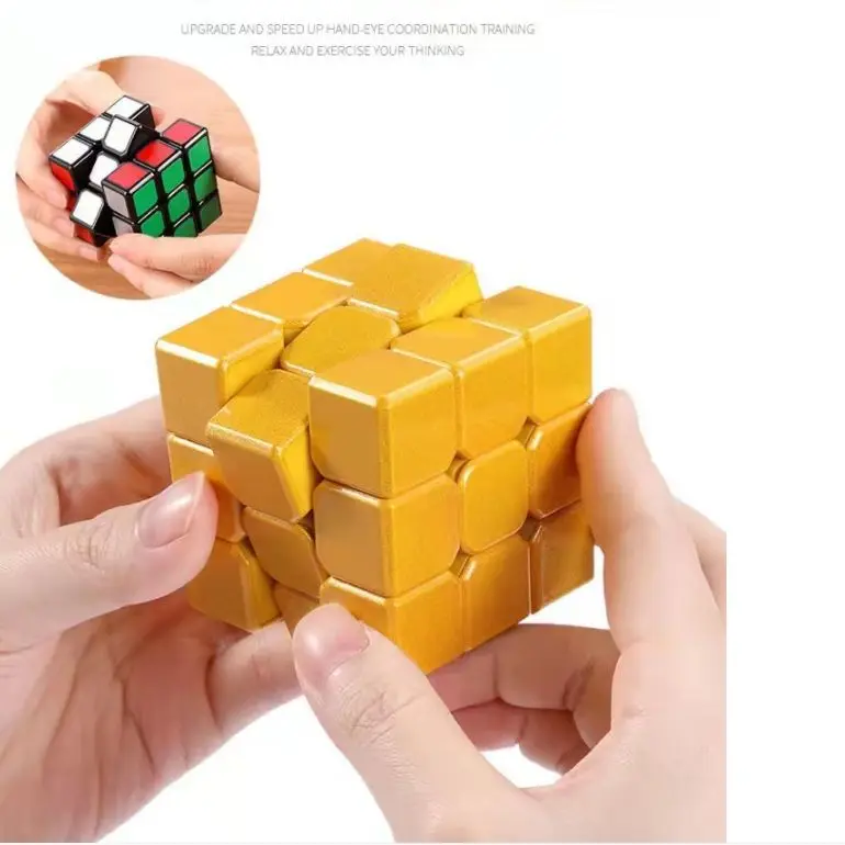 Cube magique en métal de haute qualité 3x3x3, puzzle en alliage, matériel de collection, jouets éducatifs anti-Stress, cadeaux pour autisme, nouvelle collection