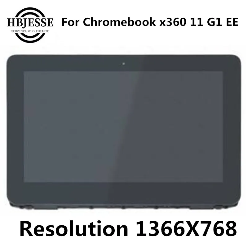 replacement 11.6 For HP Chromebook X360 11 G1 EE LCD LED Display +Touch Screen Digitizer Assembly panel educational notebook