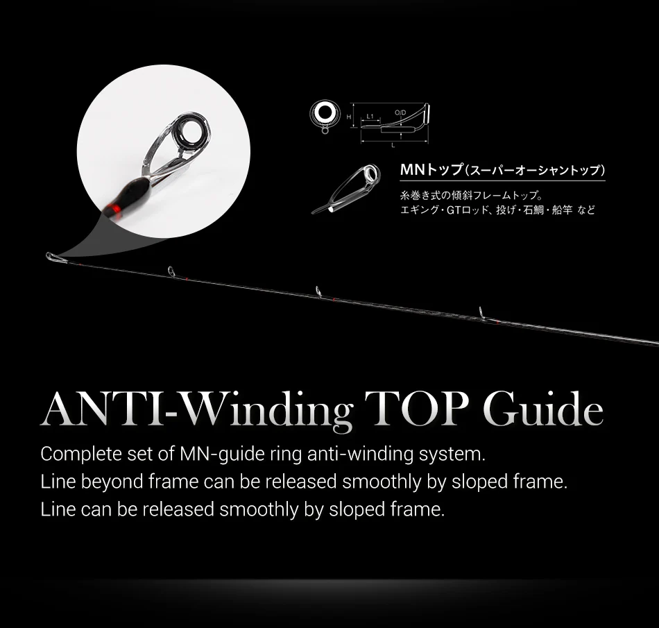 Noeby-Leisure K5 Spinning Angelrute, Carbon Köder Bait casting Rute für Bass, Winter Angelrute, 2,13 m, 2,29 m, m mh, 2 Abschnitt – Detail 9