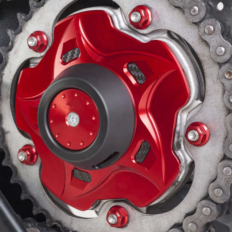 Écrous d'essieu de roue de pignon arrière CNC M10 * 1.25 T6-7075 en aluminium pour Ducati Multistrada 1000 1100 620 Scrambler 6 pièces