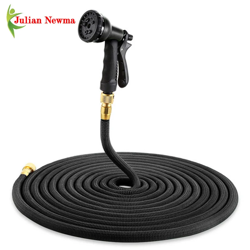 

Dropshipping 16FT-100FT Garden Hose Shrink Expandable Flexible Water Hoses High Pressure Car Washer Pipe Spray Gun Irrigation