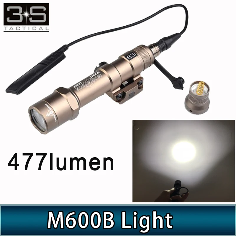 

Tactical Airsoft Flashlight Surefir M600 Light 470 Lumen Hunting Lamp M600B Airsoft Flashlight M600 Weapon Scout Light