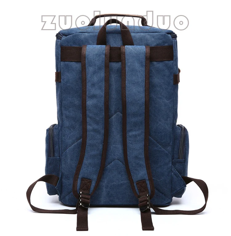 Männer Rucksack Vintage Leinwand Rucksack Schule Tasche männer Reisetaschen Große Kapazität Rucksack Laptop Rucksack Tasche Rucksack – Detail 10