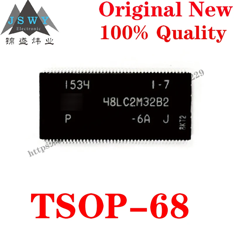 10~100 PCS MT48LC2M32B2P-6A IT:J TSOP-86 48LC2M32B2 Dynamic Random Access Memory IC Chip for module arduino Free Shipping MT48LC