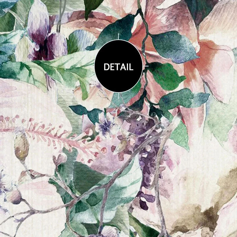 Custom 3D Wallpaper Modern Watercolor Vine Flower Photo Wall Murals Living Room Bedroom Romantic Home Decor Papel De Parede 3 D