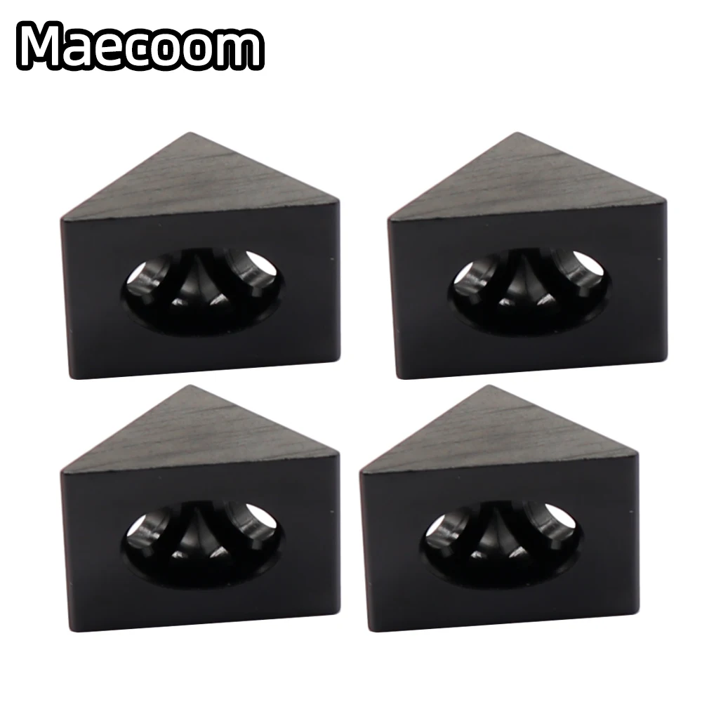 10/20pcs 2020 Aluminum Block Cube Prism Connector Wheel Regulator Corner V-slot Three Way Connector 90 degree Angle