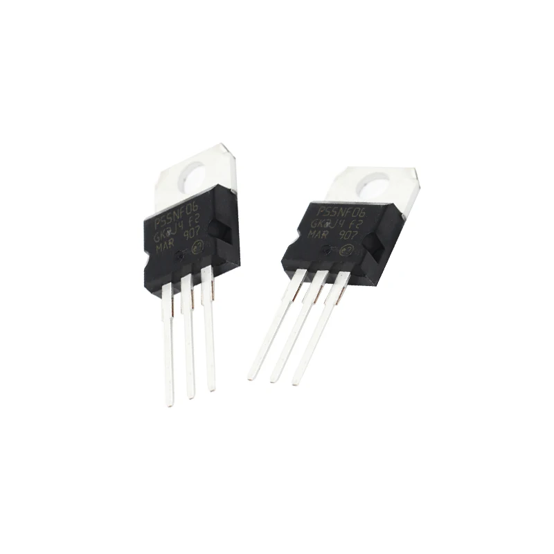 10PCS/LOT STP55NF06 P55NF06 55NF06 50A 60V TO-220 TO220 Transistor MOSFET New Original Good Quality Chipset