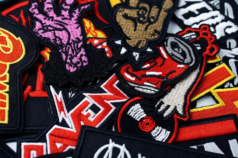 Bands Iron On Patches Apparel Sewing Fabric Handmade Appliques For Clothing Punk Rock Stickers Badges Parche