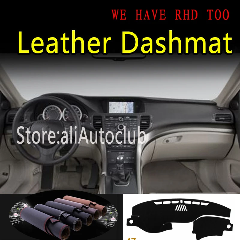 For Acura tsx G2 2009 2010 2011 2012 2013 2014 Leather Dashmat Dashboard Cover Dash Mat Sunshade Carpet Car Styling Accessories