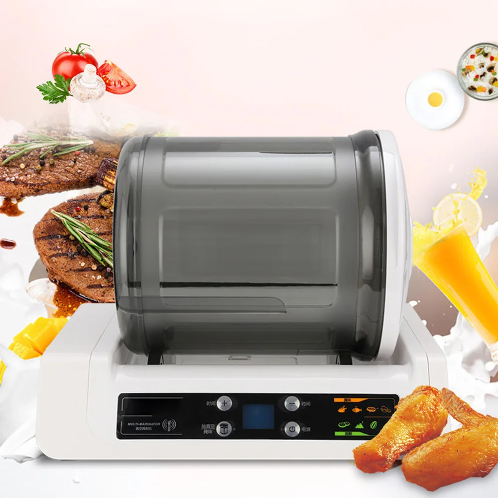 Vacuum Marinating Machine Tumbler Machine Smart Small Commercial Hamburger Fried Chicken Barbecue Chicken Fillet Pickle Machine