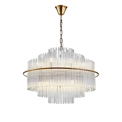 Round Oval Gold Silver Chrome Crystal Designer LED Chandelier Lighting Lustre Suspension Luminaire Lampen For Foyer Dinning Room
