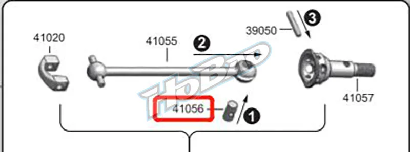 

Original OFNA/HOBAO RACING 41056 PIN FOR REAR CVD SHAFT For HYPER 1/10 H4E Competition Touring Car