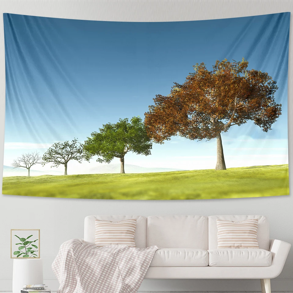 Art of life tapestry imitates human life fantasy forest Hippie living room bedroom home decoration tapestry Bohemian decoration