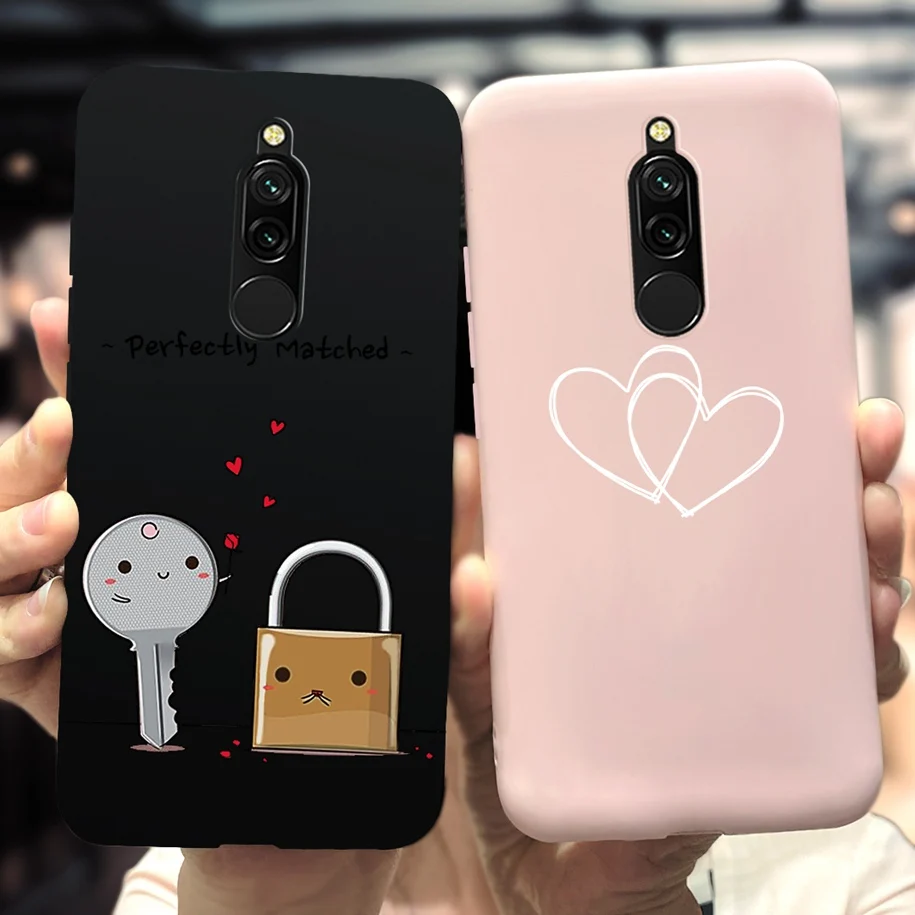 Popularny lawendowy pokrowiec na Xiaomi Redmi 8 okładka 2021 miękki Slim silikonowy TPU etui na telefon Funda na Xiaomi Redmi 8 Coque Redmi8 okładka