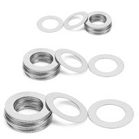 0.1 0.2 ~1mm M2 M3 M4 M5 M6 M7 M8 M9 M10 M12 13 14 to M40 304 Stainless Steel Adjusting Shim Gasket Ultra Thin Plain Flat Washer