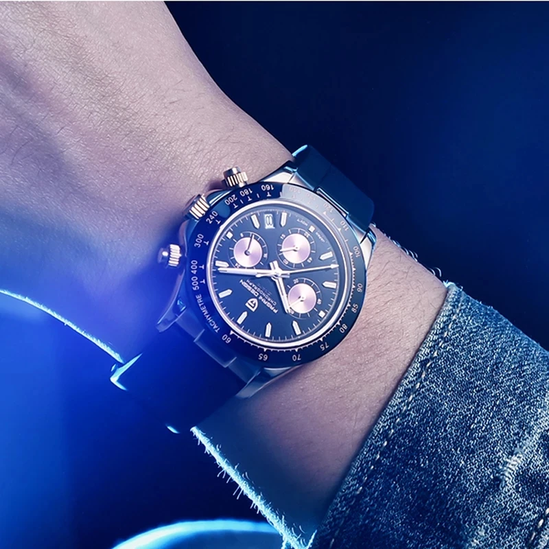 PAGANI DESIGN New Men Quartz Watches Top Brand Luxury Gold Watch Japan VK63 Movement Sapphire Glass Men Watch Relogio Masculino