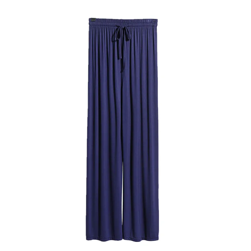 Pantalones largos de algodón Modal para mujer, ropa de dormir cómoda, ropa de noche informal para el hogar