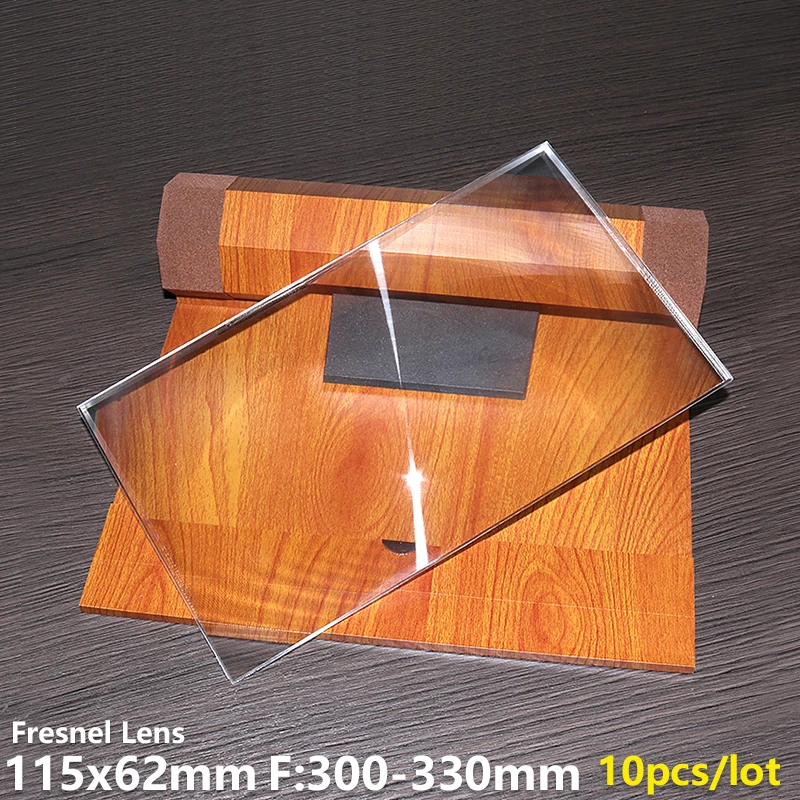 

Линза Френеля 115x62 мм F300-330 мм увеличение Регулирующий луч DIY проектор сценические светильники прожектор светодиодный светильник настраиваемый