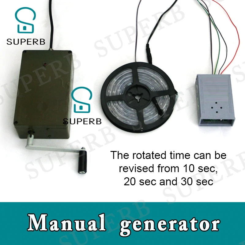 Imagem -06 - Correia de Luz Manual para Gerador Versão Correia para Sala de Fuga Adereços de Câmara de Fuga Adereços de Controle de Suporte e Tira de Led