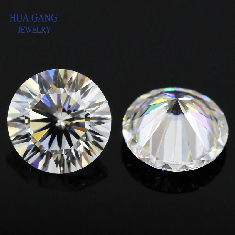 16 หัวใจและ 16 ลูกศรตัด 2 กะรัต D สี Moissanite 8mm VVS Clarity รอบตัด Lab Grown หลวม Moissanite หินทดสอบบวก