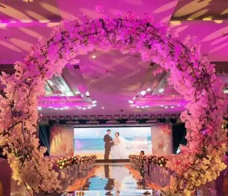 

wedding props Cherry Blossom Gate Wedding Arch Love Gate Simulated Cherry Blossom Happiness Gate