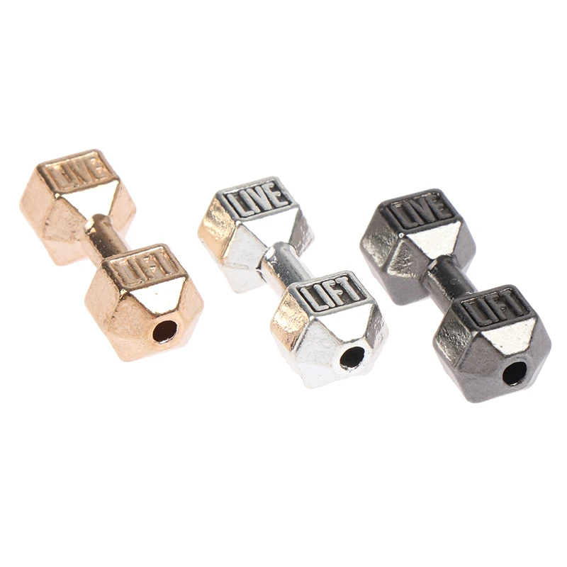 

2 шт. 1/12 миниатюрная штанга для кукольного домика, модель веса для тренажерного зала, игрушки