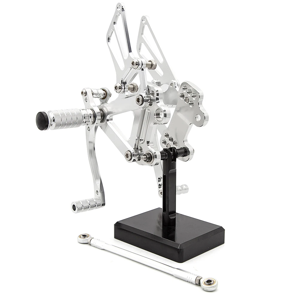 Motorcycle Adjustable Rearset Footrests Footpegs Foot Rests Pegs Rear Pedals For Kawasaki ZX7R 1996-2003 2002 2001 2000 1999