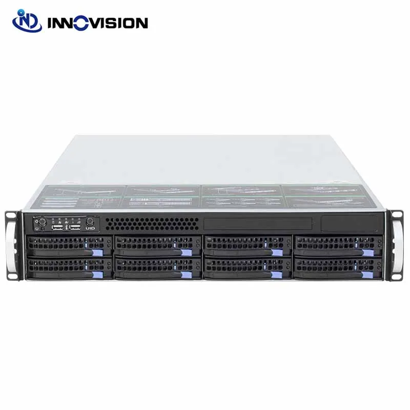 Depth 56CM Compact Super huge Storage 2U 560 8 bays Plate Hot plug Rack Server Case 8bays Hotswap 2U 560mm Chassis